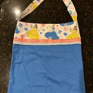 Handmade Blue and Yellow Princess Tote Bag